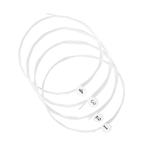 COOPHYA 4個透明ナイロン製ウクレレ弦 ウクレレ用交換弦 耐久性のある音楽ワイヤー