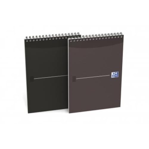 Bloc Essentials Rel. Intégrale A5, 100p./50 Feuilles 90g/m², Quadrillé 5x5, Coloris Assortis - Lot de 10