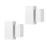 SONOFF Zigbee Sensor de Ventana de Puerta, Funciona como Alarma Antirrobo para el hogar, Funciona con Alexa/Google Home, SONOFF ZBBridge-P/ZBDongle-P Requerido （2PCS SNZB-04 Incluye Baterías）