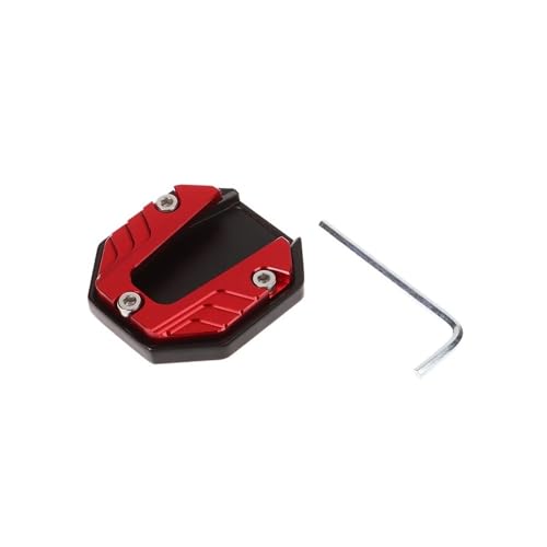 Base élargie de béquille de moto pour éviter les chutes sur sol meuble
