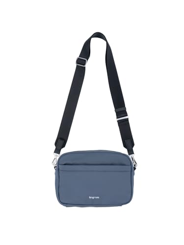 Besace multifonctionnelle trigram | Camera Bag bleu lac et sac bandoulière nylon multi-poches