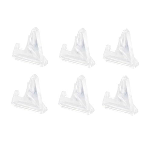 MUCKLILY 6PCS Coin Display Rack Tripod Holder for Medals Coins and Collectibles Stand for Curio Cabinets and Shelves Stable and Portable