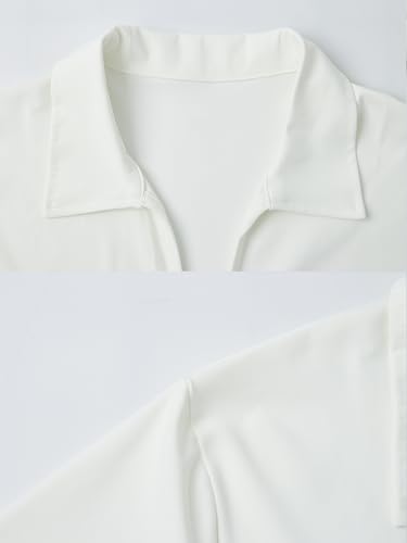 3 Pcs-Womens Polo Shirts Lightweight Short Sleeve Golf Polo Shirt Stylish Casual Tee for All-Purpose Sports & Leisure4