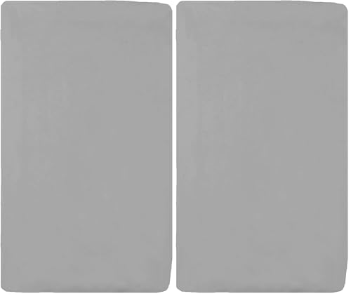 Image of American Baby Company 100% Natural Cotton Fitted Cradle /Bassinet Sheet 36 inch x 18 inch - Soft, Breathable & Hypoallergenic Bed Sheet, Gray, Neutral for Boys & Girls (Pack of 2)