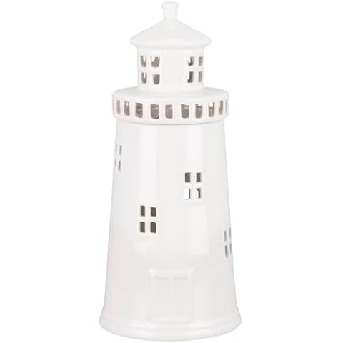 Beautiful Cream Ceramic Lighthouse Table Lamp Cover