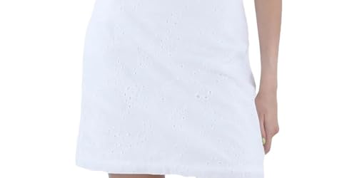 Riley & Rae Womens Eyelet Mini A-Line Skirt2