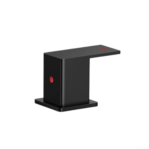 Robinet mitigeur de lavabo carré haut de gamme à double commande et bec cascade design - 8