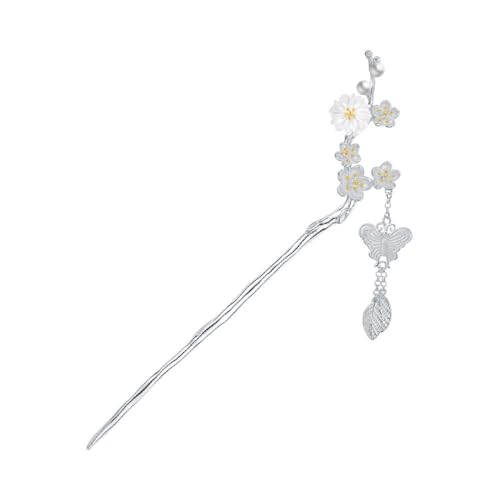 Accessoires cheveux vintage avec épingles en jade et baguettes chinoises argent S925 pour chignon
