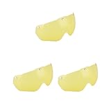 Juego de 3 lentes para casco de bicicleta, triatlón, carretera, montaña, ciclismo, lentes amarillas