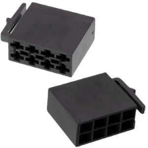 Kit Connecteurs ISO Mâles 13 Pins AERZETIX - 2x175mm - Adaptateur Autoradio Voiture - Pour Installation Audio Personnalisée