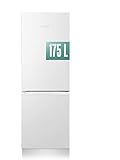HEINRICHS Kühlgefrierkombination 175Liter, Kühlvolumen 122L, Gefrierfach 53L,LED Innenraumbeleuchtung, Kühlschrank Türanschlag wechselbar, leise 39dB,große Tiefkühlboxen, 7 Temperaturstufen,weiß
