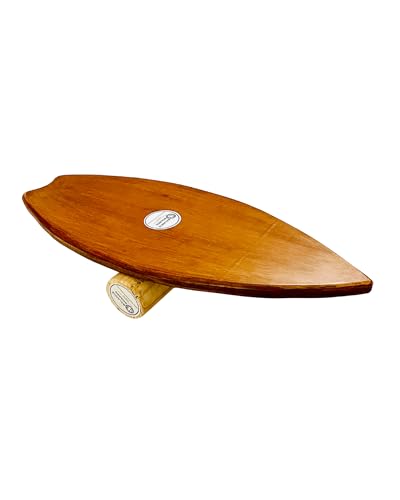 Smart Gen Wooden Balance Board for Adults with Stopper and Roller - Balance Board for Exercise | Balance Board with Wheel | Balance Board for Kids - For Leg Exercises, Ankle Mobility, Surf Training, and Yoga