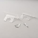 DICOSMETIC 4Pcs Acryl Standard Größe Lacrosse Schläger Halter Wandmontage Eishockey Display Klarer Vertikaler Lacrosse Schläger Display Halter mit Schrauben und Dübeln für Zuhause Büro Dekor