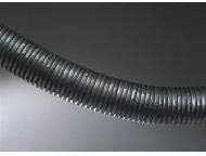 Hi-Tech Duravent 25 ft. Thermoplastic Rubber Industrial Ducting Hose with 4.9" Bend Radius, Black - 0337-0500-0001-60