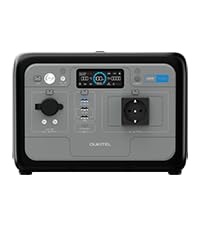 OUKITEL P800E Tragbare Powerstation 800 W, Solargenerator mit 512 Wh LiFePO4 Akku, Generator für USB A, C Ausgang, 1600 W Spitzenleistung, Schnellladung, 6kg für Camping, Reise, Outdoor