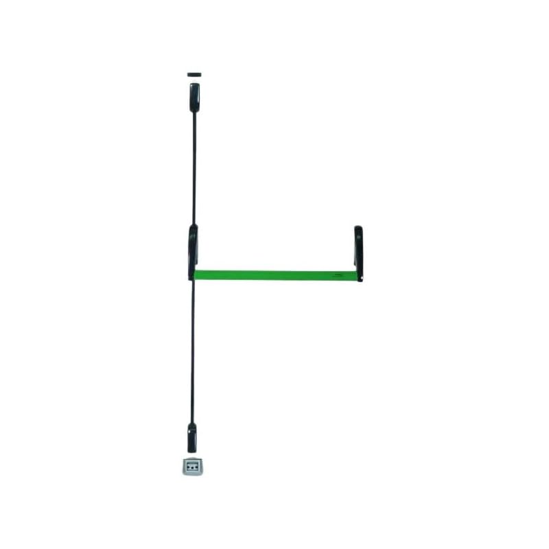 SAVIO MODELLO BERNINI 6000.2/1200 VERDE Maniglione antipanico verticale ambidestro a 2 punti di chiusura, in zama e acciaio zincato.