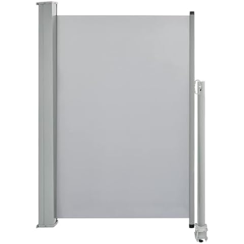 vidaXL Grey Retractable Side Awning 120x300cm Cover