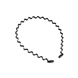 Mikinona 波状カチューシャ メンズ ヘアスタイリング アクセサリー おしゃれなウェーブデザイン スポーツや洗顔に 2個セット