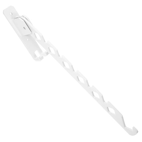 MAGICLULU Tendedero Plegable de Pared Metálico Color Marfil, Perchero Retráctil para Secar y Organizar Ropa, Ahorro de Espacio para Lavandería y Dormitorio, Gancho Antideslizante, 1 Unidad
