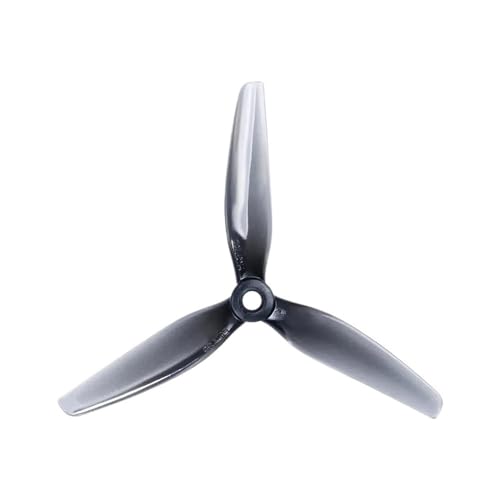 Hélices de drone S5 anti-vibration en polycarbonate gris clair
