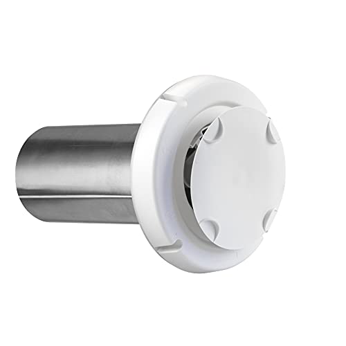 Dundas Jafine BPSH4WZW ProShield 4-Inch Spring Loaded Dryer Vent Hood, White - Thumbnail 2