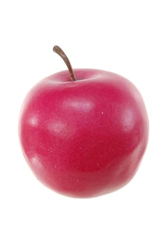 artplants.de Deko Obst Apfel Henny, pink, 6cm, Ø7cm - Kunstapfel