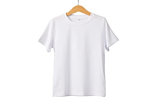 Cricut Youth T-Shirt Blank, Crew Neck, Large, White