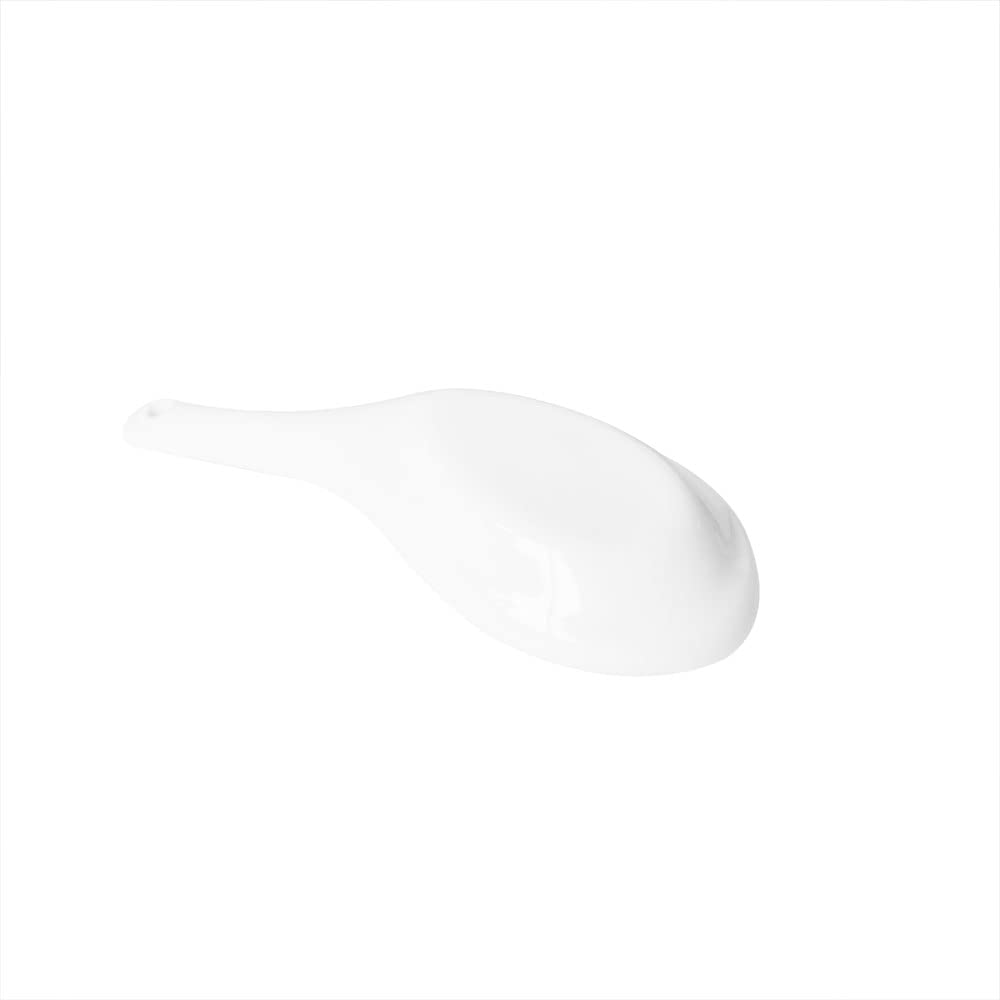 Set Da 6 Cucchiai In Porcellana Bianca Per Zuppa E Riso – Stile Asiatico, Manico Lungo, Adatti A Microonde E Lavastoviglie, 12,6 Cm - 5