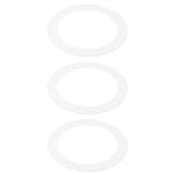 PATIKIL 5' ID 7.48' OD Goof Rings for Recessed Light, 3 Pack Matte White Goof Metal Trim Ring Lighting Fixture for Ceiling Wall Recessed Can Downlights