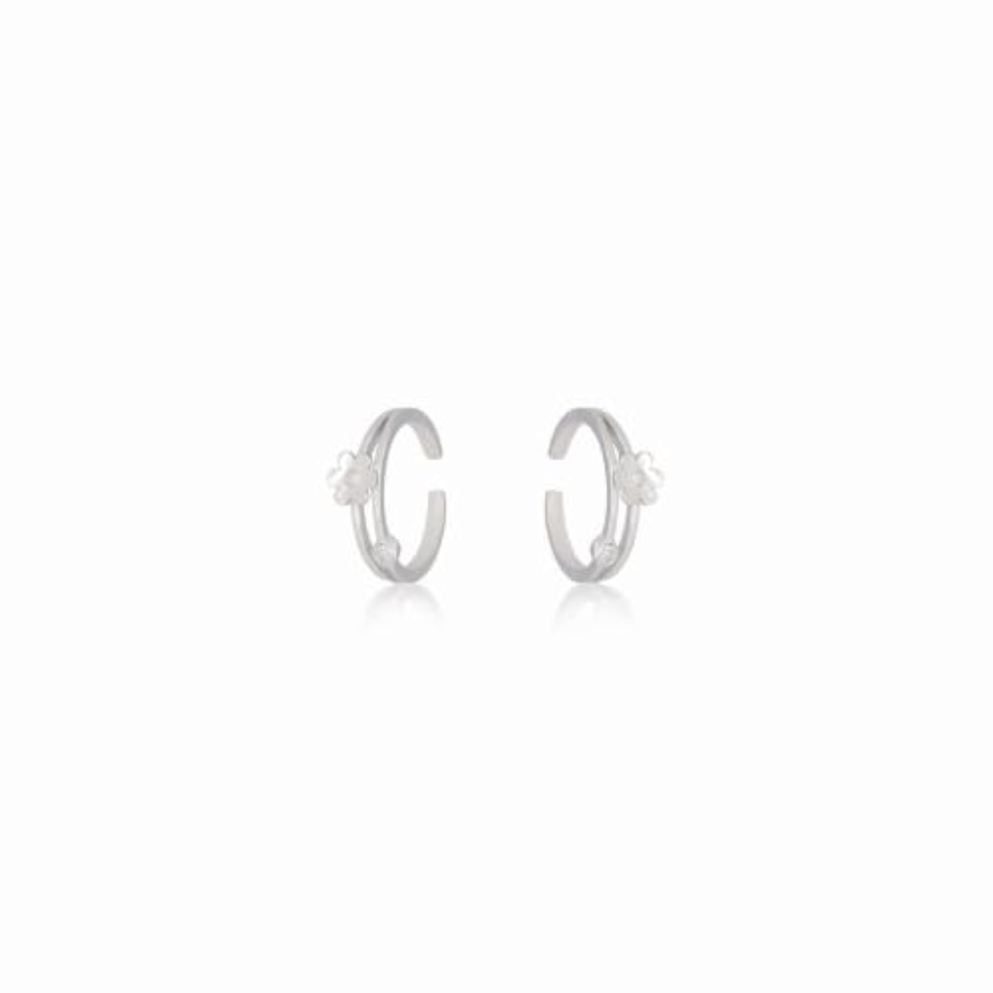 Women's 925 Sterling Toe Ring with Flower Design
