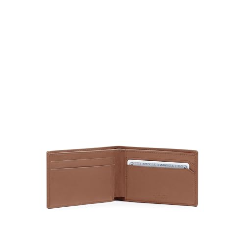 TUMI - Nassau Slim Single Billfold Wallet - Card Holder Wallet for Men & Women - RFID Wallet Protection - Nappa Leather Material - Cognac2