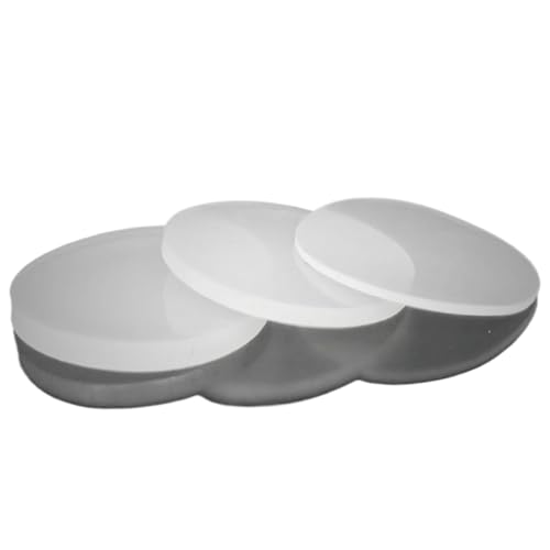 1/2/5pcs Nature White Solid Round Silicone VMQ Rubber Sheet Seal Gaskets Pad Dia 10-70mm Thick 0.5-8mm (Color : 30mm (5Pcs)_1mm)