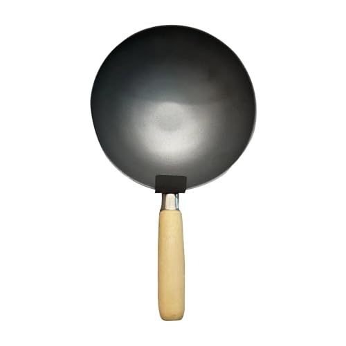 ＡＷＨＡＯ Cuchara para Cemento, Pala para Mortero de Cemento, Recipiente Resistente de Acero Al Carbono para Albañilería, para Masilla, Manejo de Materiales en, Mango de madera