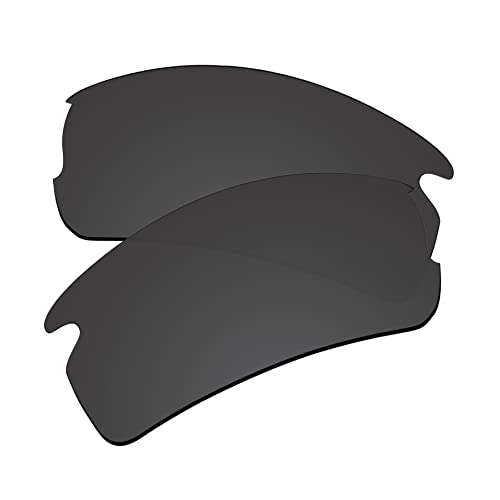 EZReplace Lentes de repuesto para gafas de sol Oakley Flak 2.0 OO9295 (lentes polarizadas) – Compatible con marco Oakley Flak 2.0 (negro carbón)