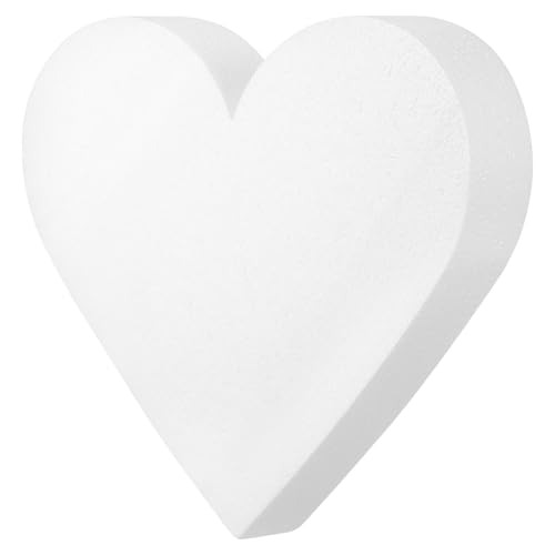 SHERCHPRY Modelo de Pastel de Espuma en Forma de Corazón 30 CM Diámetro X 5 CM Altura para Practicar Decoración Muñecos de Pastel y Suministros para Fiestas Molde de Bricolaje para