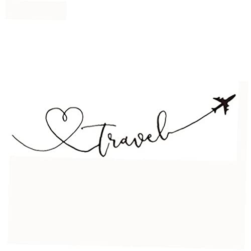 Vinilo decorativo con frase, viaje y PVC impermeable