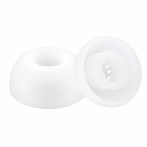 15 pares de puntas para auriculares de reemplazo compatibles con Nothing Ear, Nothing Ear (a) y Nothing Ear (3) | Puntas suaves de silicona con caja de almacenamiento portátil (blanco, S/M/L) miniatura 3