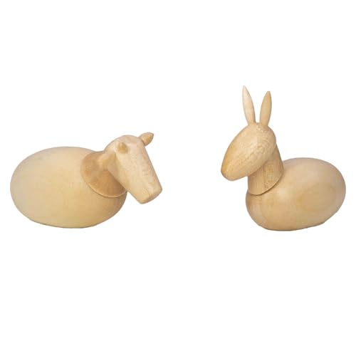 Ochs Und Esel für Krippe 31 Rudolphs Schatzkiste Krippenfigur Ochse und Esel naturbelassen,...