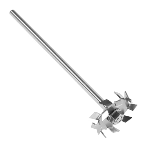 Alipis Varilla Agitadora de Laboratorio Acero Inoxidable 5 Cm Disco Dispersor 8 Mm Varilla 8x200 Mm y Tuercas para Mezclar Reactivos Experimentales Kit Experimentos Química Reutilizable