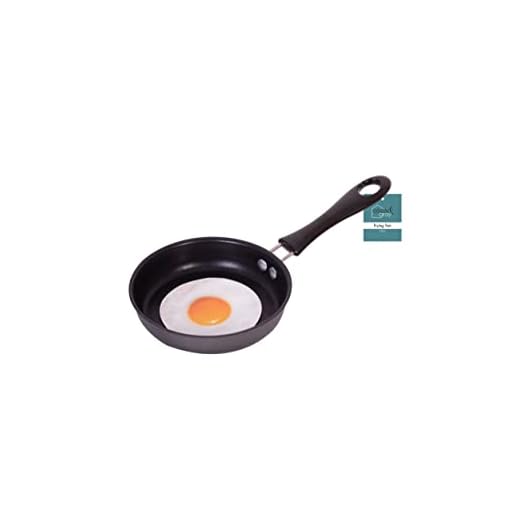 Black Alluminium 12cm Mini Frying Pan Perfect for Frying Eggs