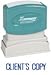 Xstamper Pre-Inked "CLIENT'S COPY" Stamp - Blue Ink - 1138