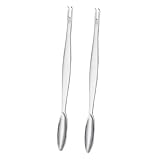SKISUNO 2 Piezas Herramientas para Comer Cangrejo Acero Inoxidable Tenedores Multifuncionales para Mariscos Fácil Limpieza y Portátiles para Langosta y Cangrejo