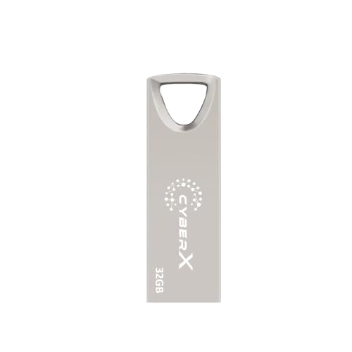 CYBERX CY210 32 GB Metal Body Flash Drive USB 2.0 Type A Pendrive (Metallic Chrome) (B0CZS1BKPQ) Amazon Price History, Amazon Price Tracker