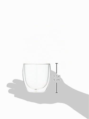 Bodum PAVINA Doppelwandige Gläser 2 Stück – 350ml Latte Tassen – Spülmaschinenfest – Borosilikatglas – Thermogläser – Ansicht 3