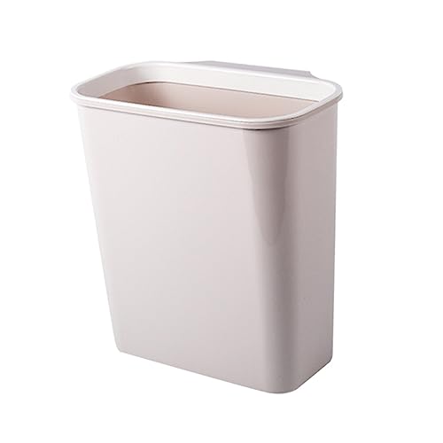 Mobestech Apricot Hanging Kitchen Cupboard Bin Storage Box Multifunctional Plastic Garbage Can with Easy Remove Design Space Saving Household Sundries Organizer for Cabinet Door Kitchen and