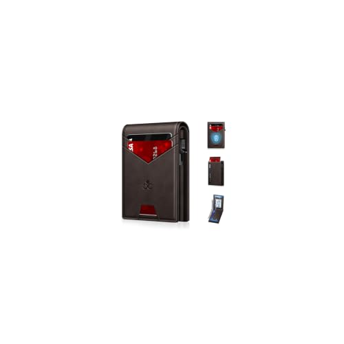 Image of Wallet for Men RFID Blocking Minimalist Card Holder Wallet for 12-14 Cards