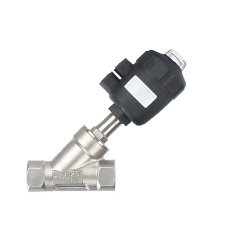 Válvula de asiento de ángulo en acero inoxidable 316L para control industrial 2