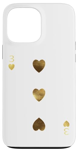3 (Three) of Hearts �|�[�J�[�J�[�h �g�����v �u���b�N�W���b�N�J�[�h �X�}�z�P�[�X iPhone 13 Pro Max �p
