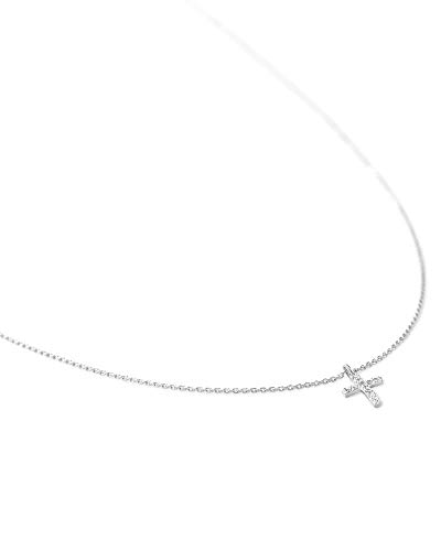 Kendra Scott White Diamond Cross Pendant Necklace in 14k Gold, Fine Jewelry for Women3