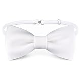 TigerTie les tout-petits enfants N ud papillon pour bébés en blanc - bande élastique 29 ju...